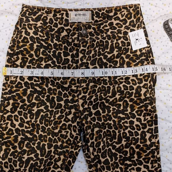 Free PEOPLE We the free Leopard high waist Skinny Jeans size 25 B1 - Picture 8 of 12